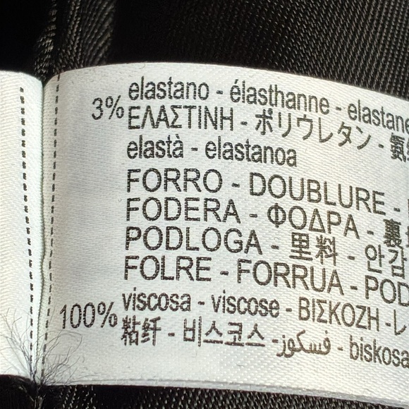 NWT. Zara ZW Collection Black Viscose Blend Voluminous Short V-Neck Dress Size S - Picture 9 of 11